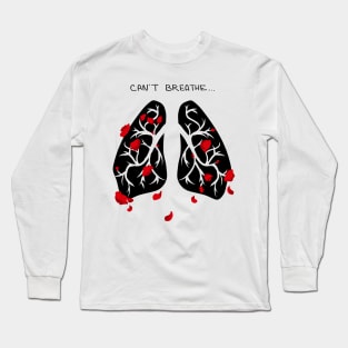 Hanahaki disease - Can't breathe BLACK Long Sleeve T-Shirt